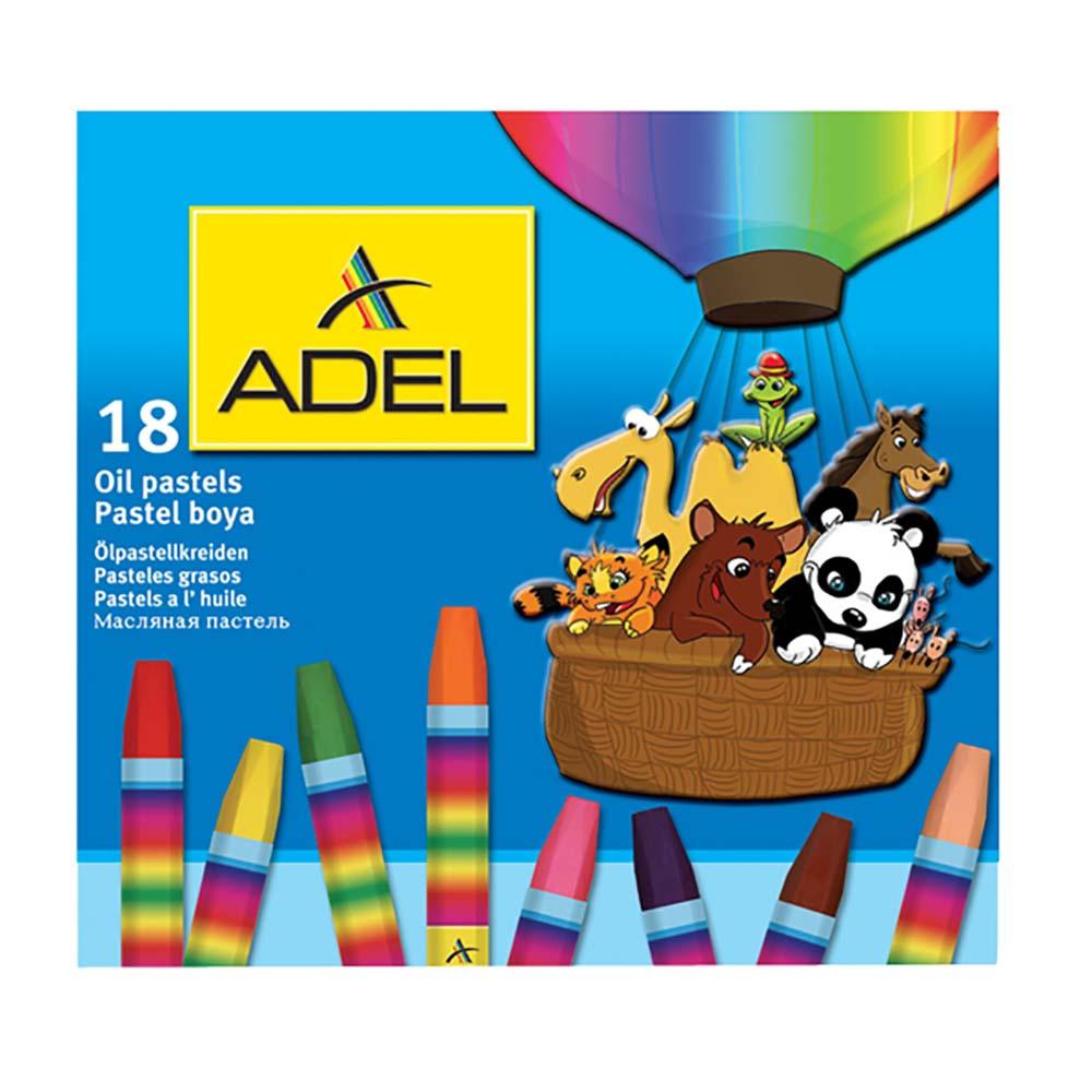 Adel 18'li Yağlı Pastel Boya Seti