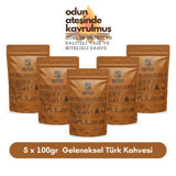 Odiyesi Sade Orta Kavrulmuş Türk Kahvesi 5x100 gr