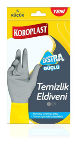 Koroplast Tırtıklı Small Temizlik Eldiveni 1 Çift