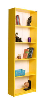 Adore Mobilya 5 Raflı Suntalam 182 cm Sarı Kitaplık
