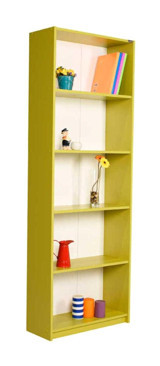 Adore Mobilya 5 Raflı Suntalam 182 cm Yeşil Kitaplık