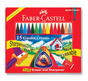Faber-Castell Pastel Wax Crayon Silinebilir 15'li Pastel Boya