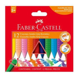 Faber-Castell Grip Jumbo Crayon Kalın Silinebilir 12'li Pastel Boya