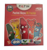HobiMarketart 24'lü Karton Kutu Pastel Boya
