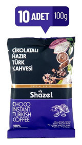 Shazel Çikolatalı Türk Kahvesi 10x100 gr