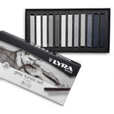 Gri Tonlar Toz Pastel 12 Renk Pastel Boya