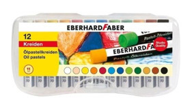 Eberhard Faber 12'li Plastik Kutu Pastel Boya
