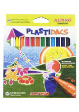 Alpino Plastidacs 12'li Mum Boya Kalemi Pastel Boya