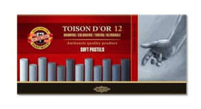 Koh-i Noor Toison D'Or Soft Gri Tonlar 12 Renk Pastel Boya