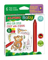 Alpino Baby 6'lı Boyama Kartlı Mum Boya Seti Pastel Boya
