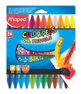 Maped Color Peps Yağlı Pastel 24'lü N864012 Pastel Boya