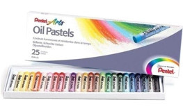 Pentel Arts Oil Pastels 25 Renk Yağlı Pastel Boya