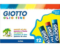 Giotto Olio Fine Maxi 12 Renk Pastel Boya