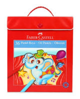 Faber-Castell Plastik Çantalı Tutuculu 36 Renk Pastel Boya