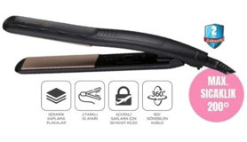 Polosmart PBS501 Dereceli 100 mm Titanyum-Seramik Saç Düzleştirici