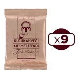 Kurukahveci Mehmet Efendi Sade Orta Kavrulmuş Türk Kahvesi 9x100 gr