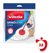 Vileda Spino Ultra 8'li Yedek Paspas Beyaz