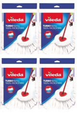 Vileda Turbo 4'lü Yedek Paspas Beyaz