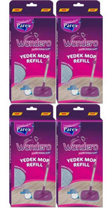 Parex Wondero 4'lü Yedek Mop Gri