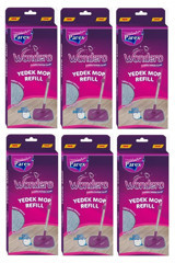 Parex Wondero 6'lı Yedek Mop Gri