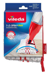 Vileda 1-2 Spray Max Yedek Mop Başlık Kırmızı