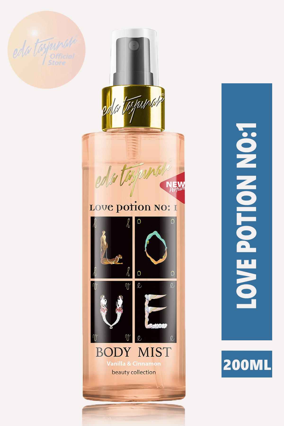 Eda Taşpinar Love Çikolata-Vanilya Kadın Vücut Spreyi 200 ml
