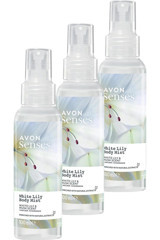 Avon Senses White Lily Çiçeksi Unisex Vücut Spreyi 3x100 ml