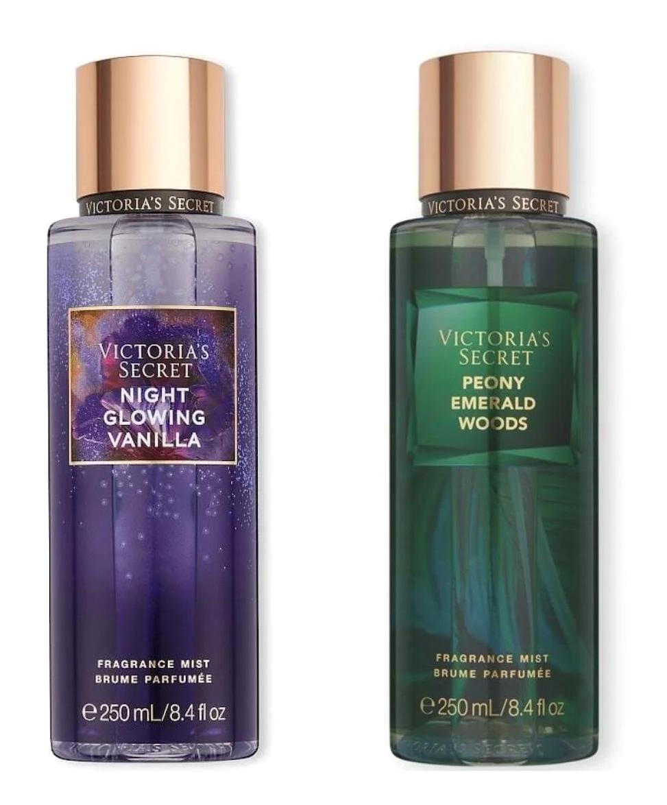 Victoria's Secret Night Glowing Vanilla-Peony Emerald Woods Kadın Vücut Spreyi 2x250 ml