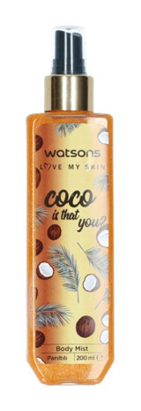 Watsons Coco Is That You Hindistan Cevizi Simli Nemlendiricili Kadın Vücut Spreyi 200 ml