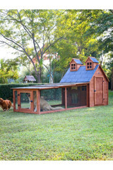 MANDU Bahçeli Ultra Lüks Ahşap Köpek Kulübesi (evi)