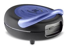 Karaca Funday Yuvarlak Tekli 1000 W Lacivert Siyah Waffle Makinesi