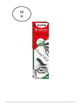 Fatih Dereceli 12'li 7H Siyah Kurşun Kalem Seti