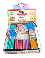 Fatih Pastel 144'lü Mercanlı Köşeli HB Siyah Kurşun Kalem Seti
