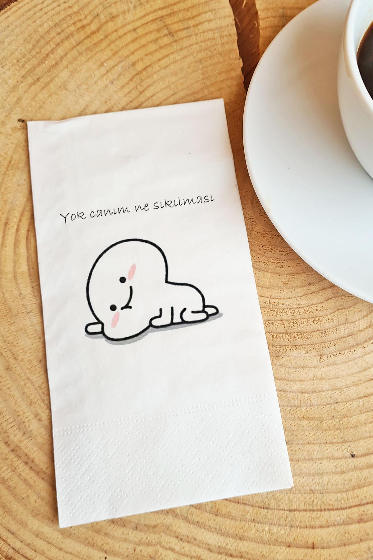 Pekshop Yok Canım Ne Sıkılması Desenli Sunum Kağıt Peçete 20'li