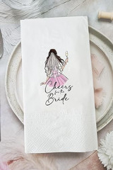 PekShop Bekarlığa Veda Peçetesi Cheers for the Bride Desenli Sunum Kağıt Peçete 20'li
