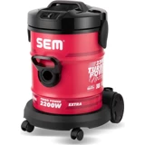 Sem SV-210 Tozsoran 2200 W Dikey Hepa Filtreli Toz Torbalı Süpürge Kırmızı