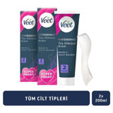 Veet Professional Tüm Ciltler İçin Koltuk Altı Bacak Tüy Dökücü Sprey 2x200 ml