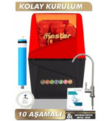 Master 10 Aşamalı Kapalı Kasa Pompasız Tezgah Altı Su Arıtma Cihazı