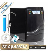 Hypnos 12 Aşamalı 12 lt Kapalı Kasa Pompalı Tezgah Altı Su Arıtma Cihazı