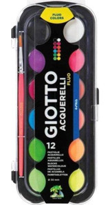 Giotto Acquerelli Fluo 12'li Tablet Sulu Boya Seti