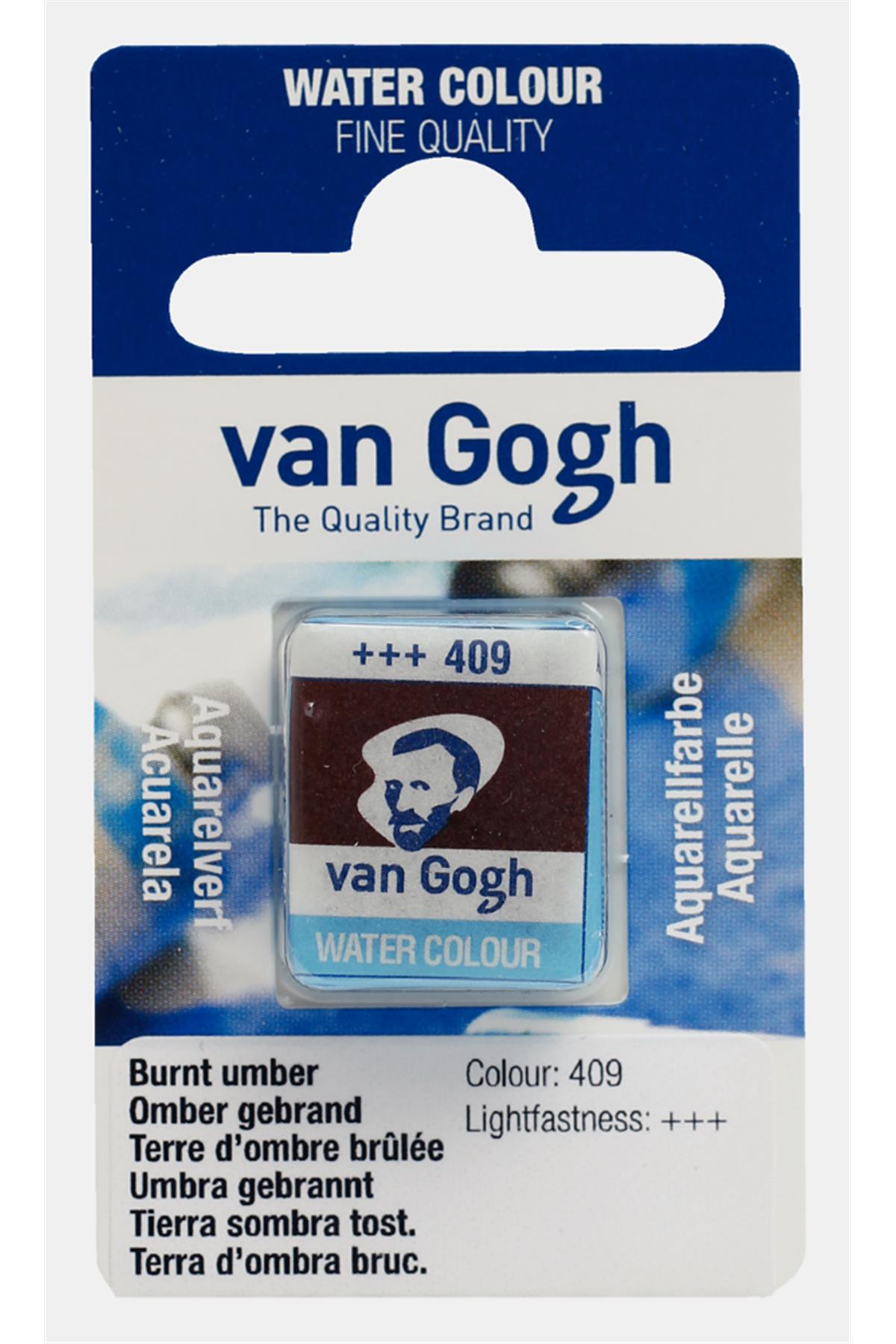 Royal Talens Van Gogh 409 Tablet Sulu Boya Burnt Umber