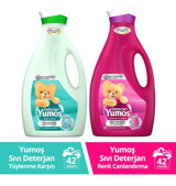 Yumoş Renkliler İçin 84 Yıkama Sıvı Deterjan 2x2.52 lt