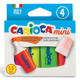 Carioca Mini 4'lü Renkli Fosforlu Kalem Seti