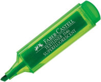 Faber-Castell Şeffaf Neon Yeşil Fosforlu Kalem