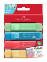 Faber-Castell Highlight Your İdeas 4'lü Pastel Renkli Fosforlu Kalem Seti