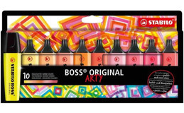 Stabilo Boss Original Arty 10'lu Renkli Fosforlu Kalem Seti