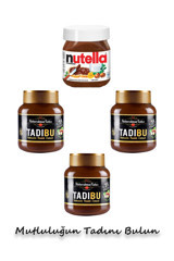 Abdurrahman Tatlıcı Tadıbu Kakaolu Fındık Ezmesi 3x330 gr + Nutella 400 gr