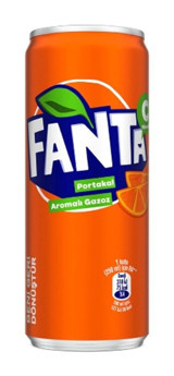 Fanta Portakallı Kutu Gazoz 250 ml
