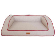 Lepus Tek Fonksiyonlu 54x77 cm Minder Kedi Yatağı Krem-Kırmızı