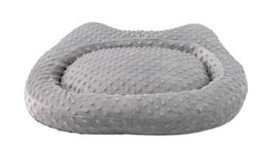 Pet Comfort Kitty Yıkanabilir Tek Fonksiyonlu 60x55 cm Minder Kedi Yatağı Gri